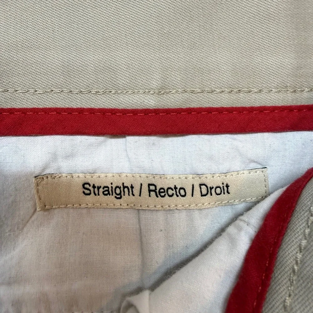 Goodthreads Mens 33x29 Khaki Beige Straight Fit Chino Pants Casual Trousers